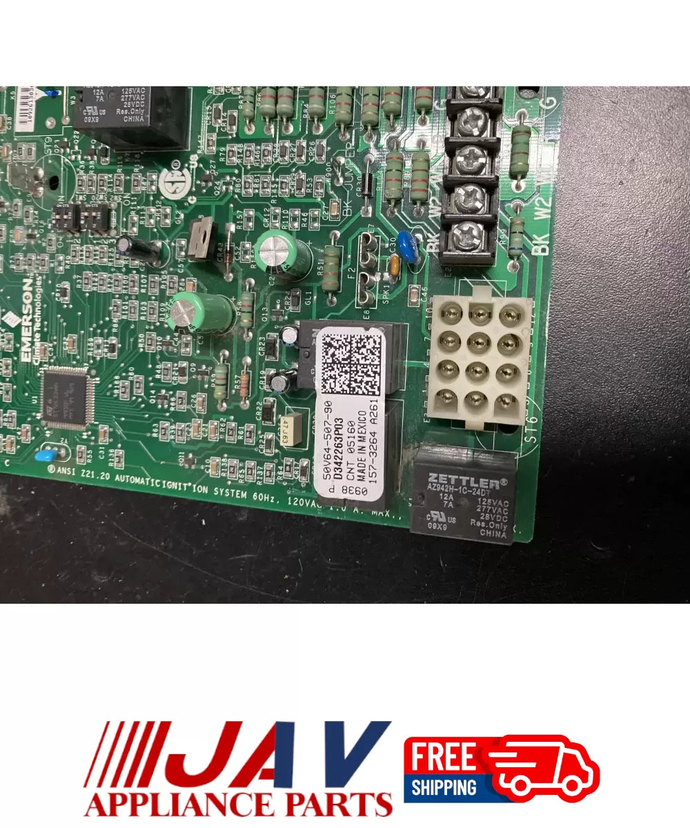 Emerson Trane D342263P03 Furnace Control Board 50v64 507 90 PID# 17723