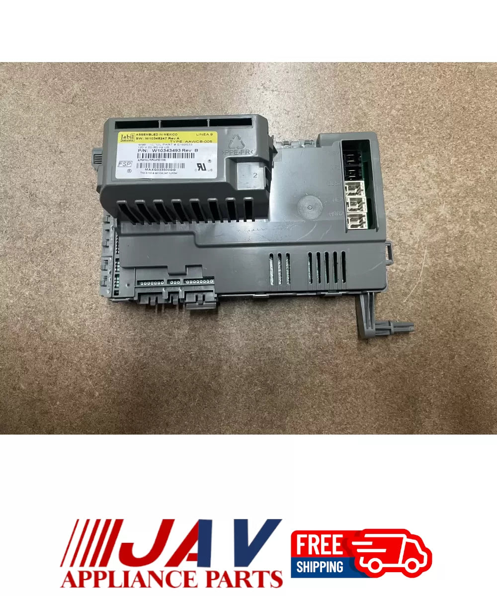 Whirlpool Maytag W10343493 Washer Control Board PID# 20844