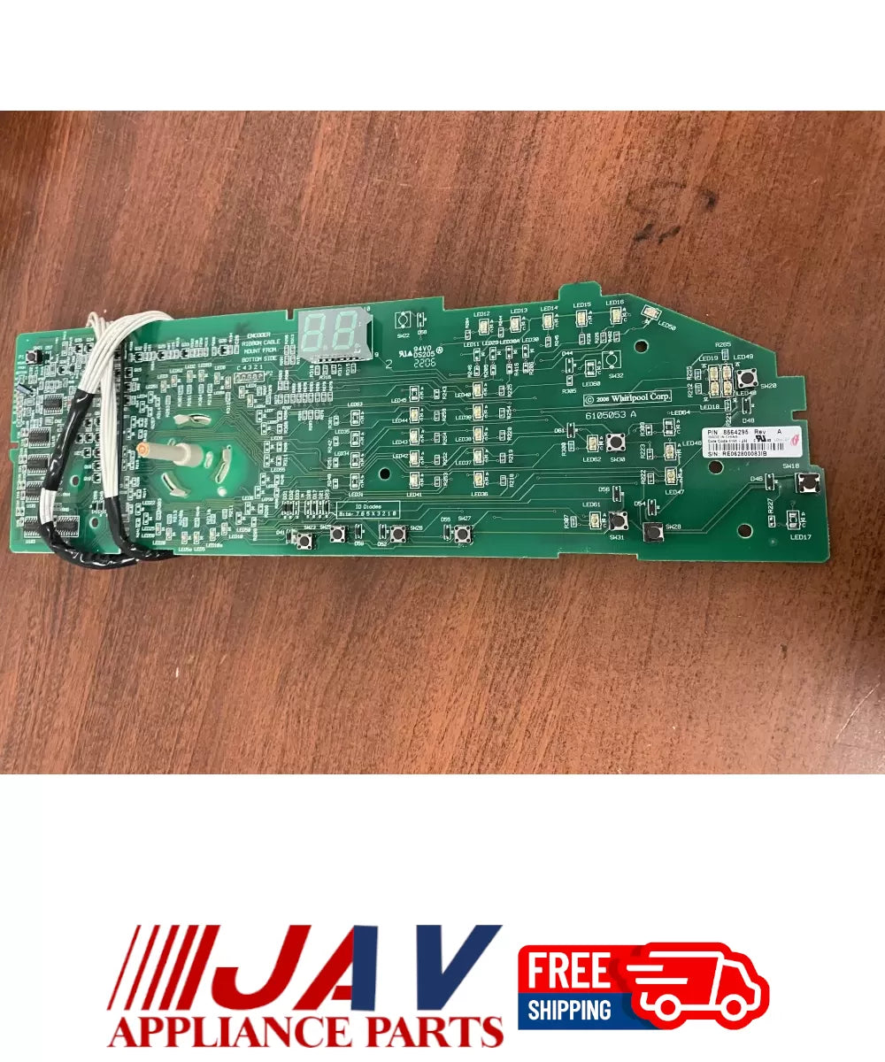 Whirlpool 8564295 User Interface Control Board PID# 39003