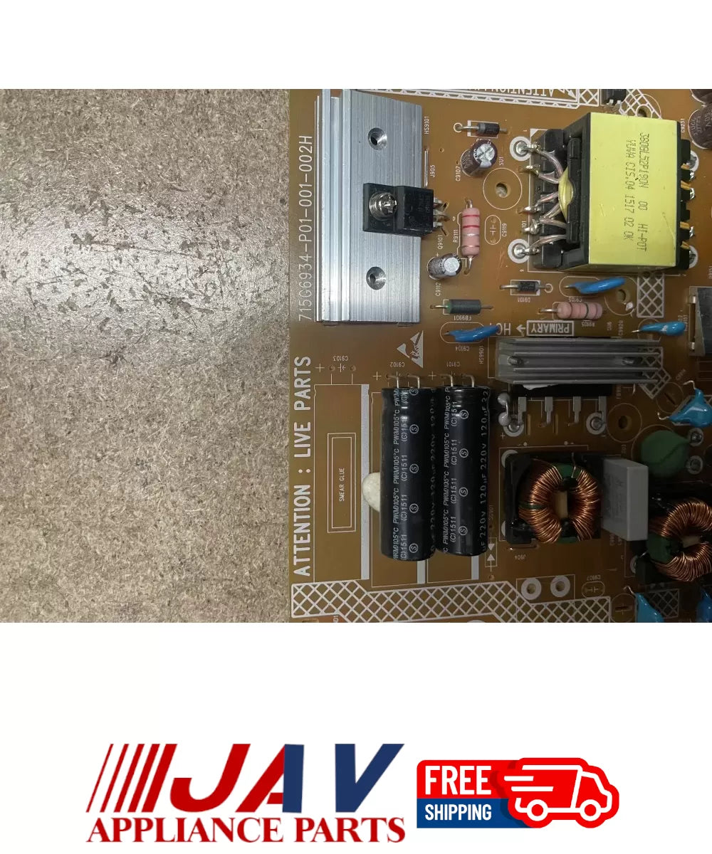 Vizio 715G6934-P01-001-002H TV Power Control Board PID# 15378