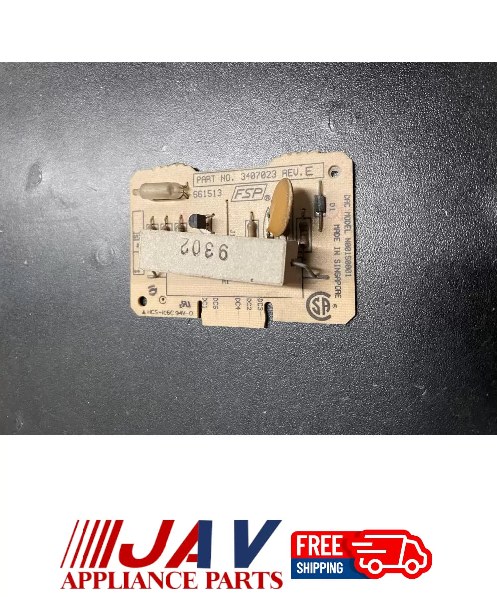 KitchenAid Kenmore 3407023 661513 Dryer Control Board PID# 23721