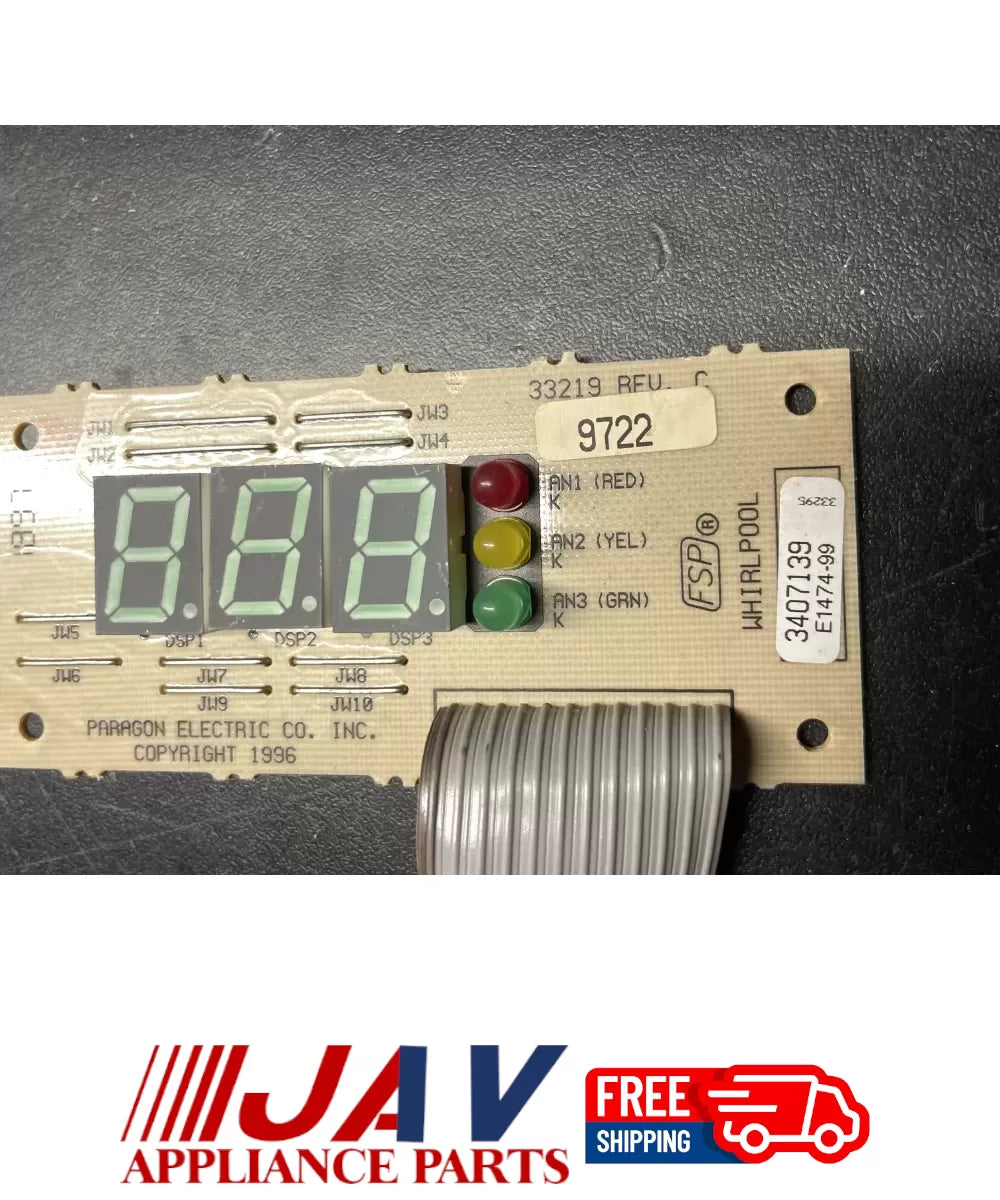 3407139 Washer Control Board PID# 36563
