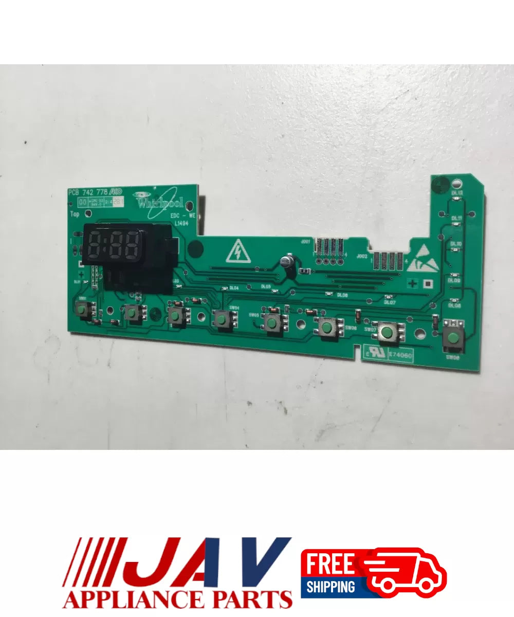 Whirlpool 714484 03 Washer Control Board PID# 38419