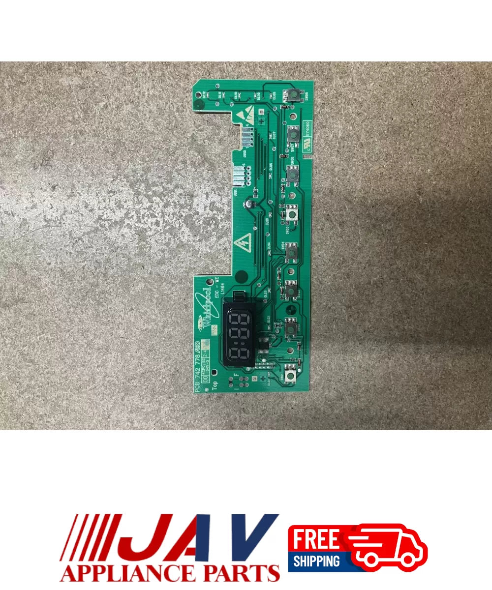 Maytag W10192981 Whirlpool Washer Control Board PID# 22393