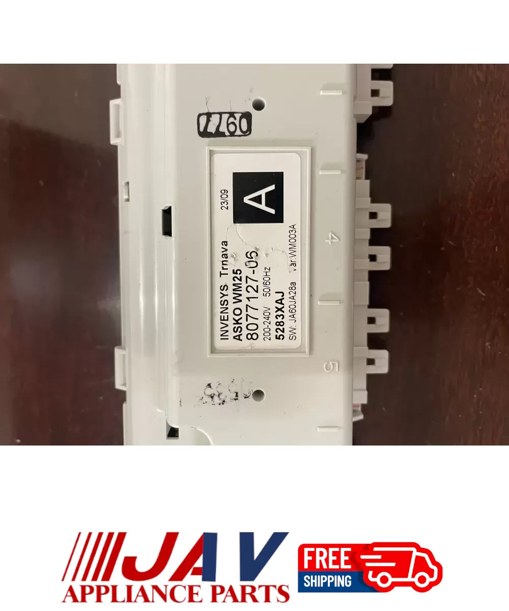 ASKO 8077127-06 807712706 Washer Control Board PID# 36078