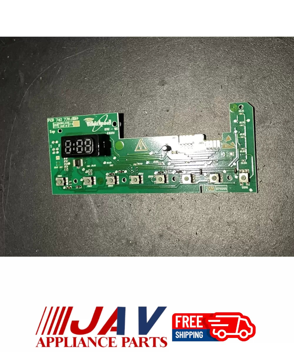 Maytag W10192981 Whirlpool Washer Control Board PID# 30021