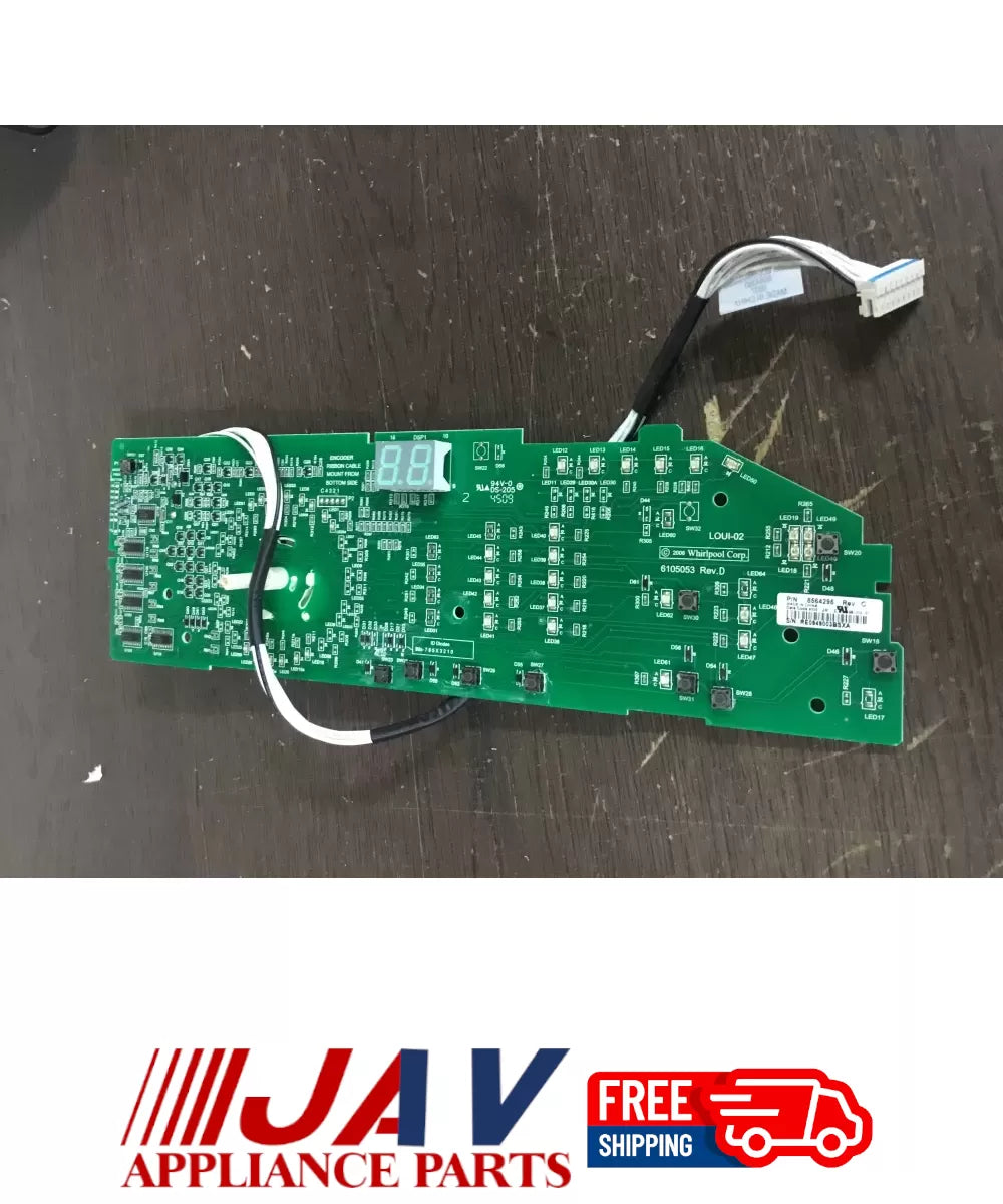 Whirlpool 8564295 User Interface Control Board PID# 33566