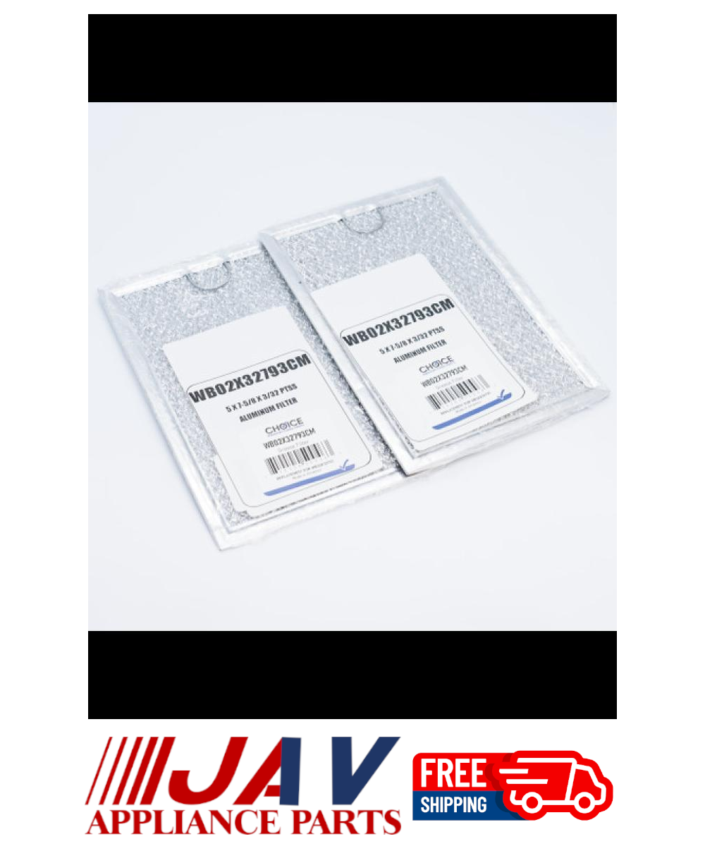 GE Range Vent Hood Microwave Aluminum Grease Filter 2 Pack CM00J862