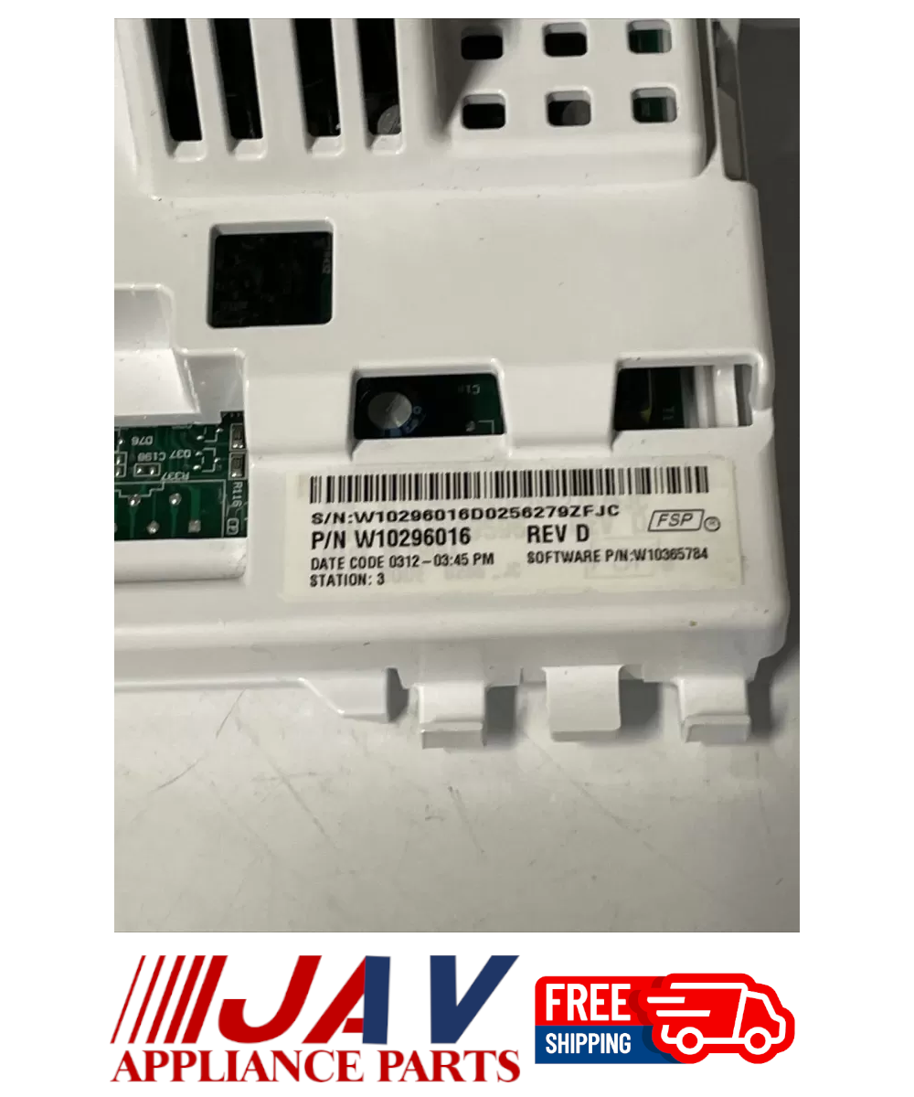 Whirlpool Washer Control Board INVREF# 298