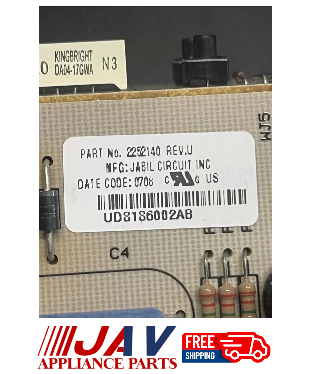 KitchenAid Refrigerator Control Board INVREF# 1921