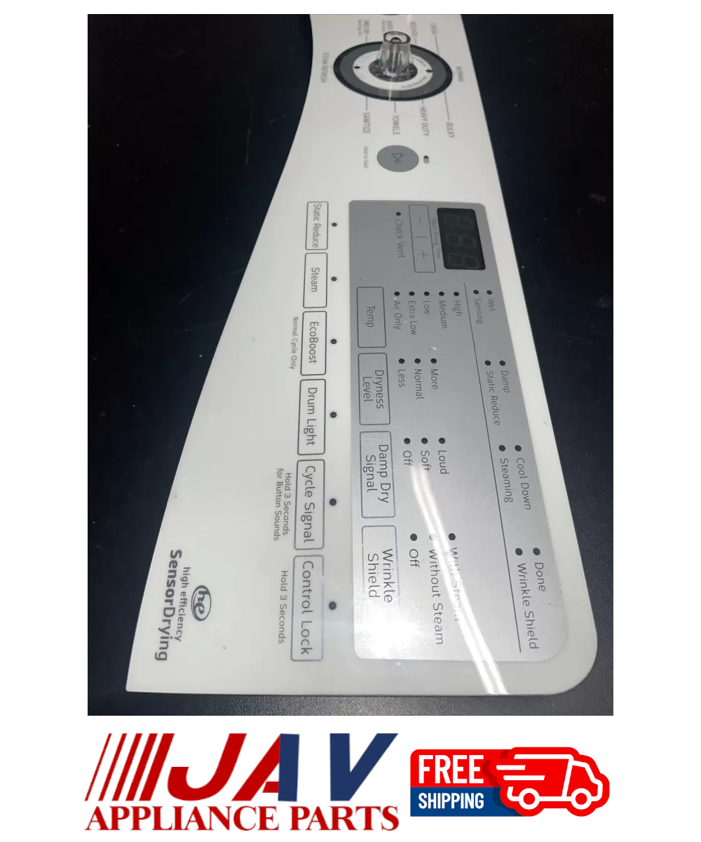 Whirlpool Dryer Touchpad Interface And Control Board INVREF# 1223