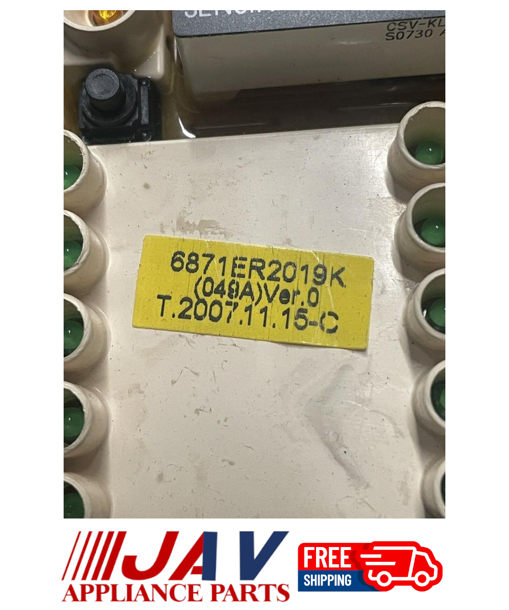 LG Washer Interface Control Board INVREF# 592