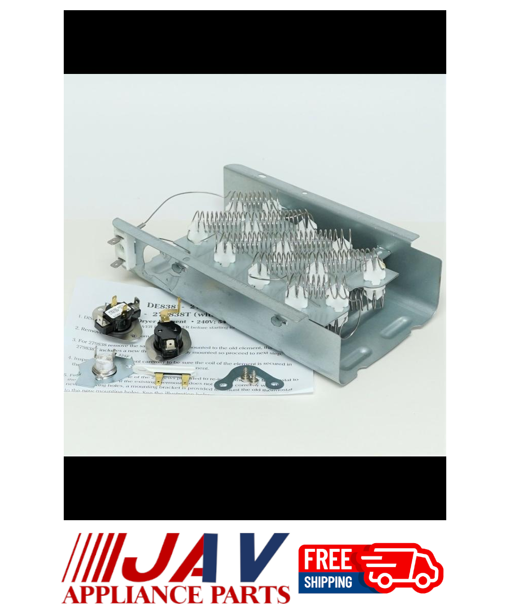 Whirlpool Maytag KitchenAid Thermostats Heater Kit Dryer CM00J317