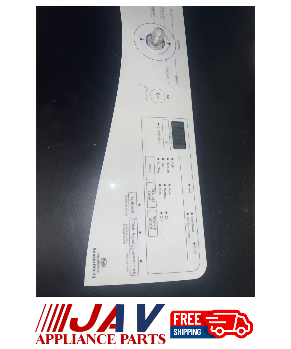 Whirlpool Dryer Control Panel INVREF# 1213