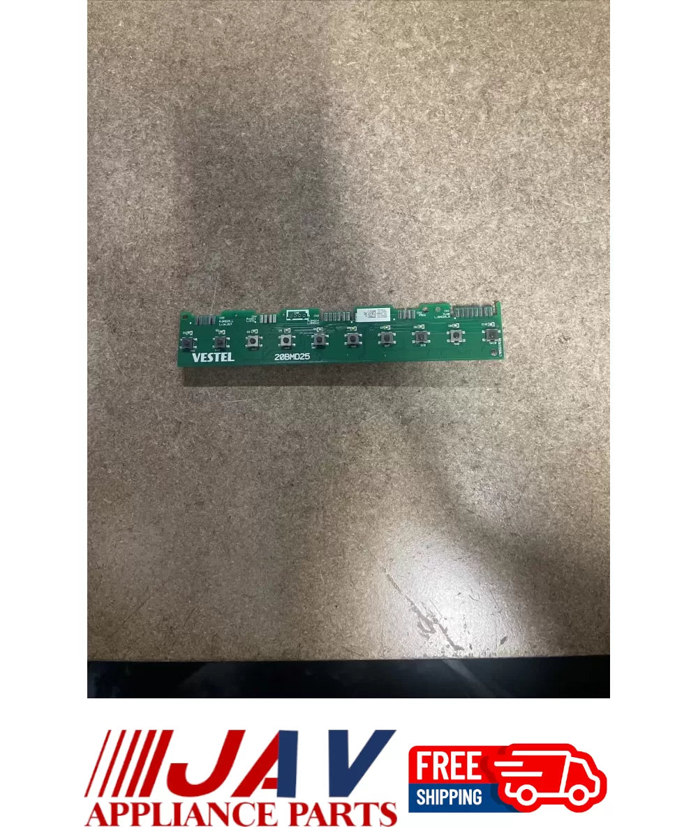 Vestel 20BMD25 Dishwasher Control Board PID# 19276