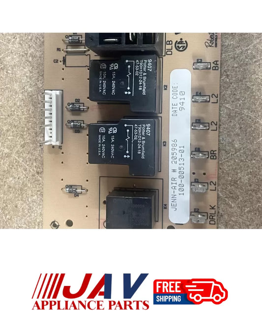 Jenn-Air 100-00513-0 Oven Jenn Air Relay Control Board PID# 21579