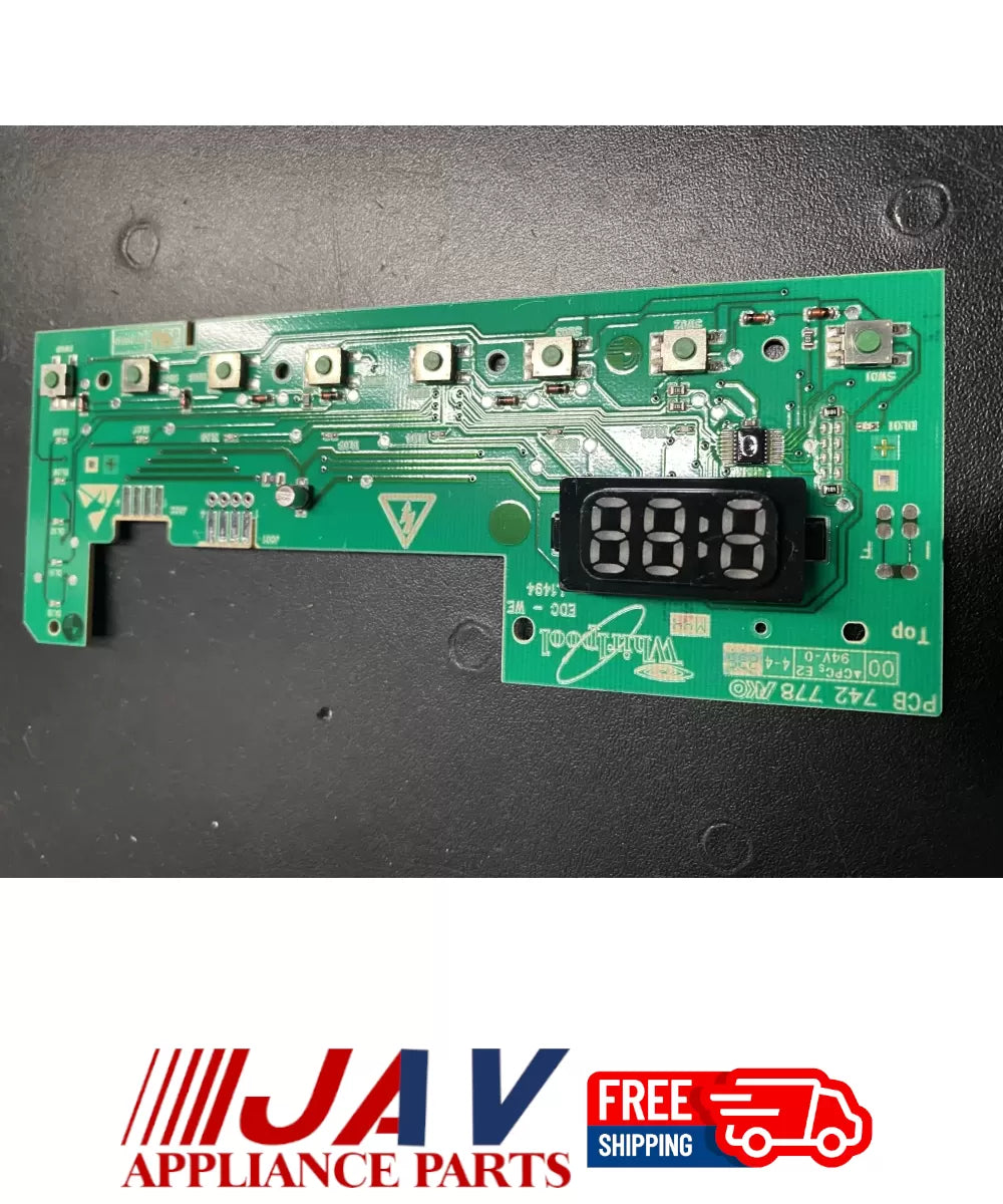Maytag W10192981 Whirlpool Washer Control Board PID# 16869