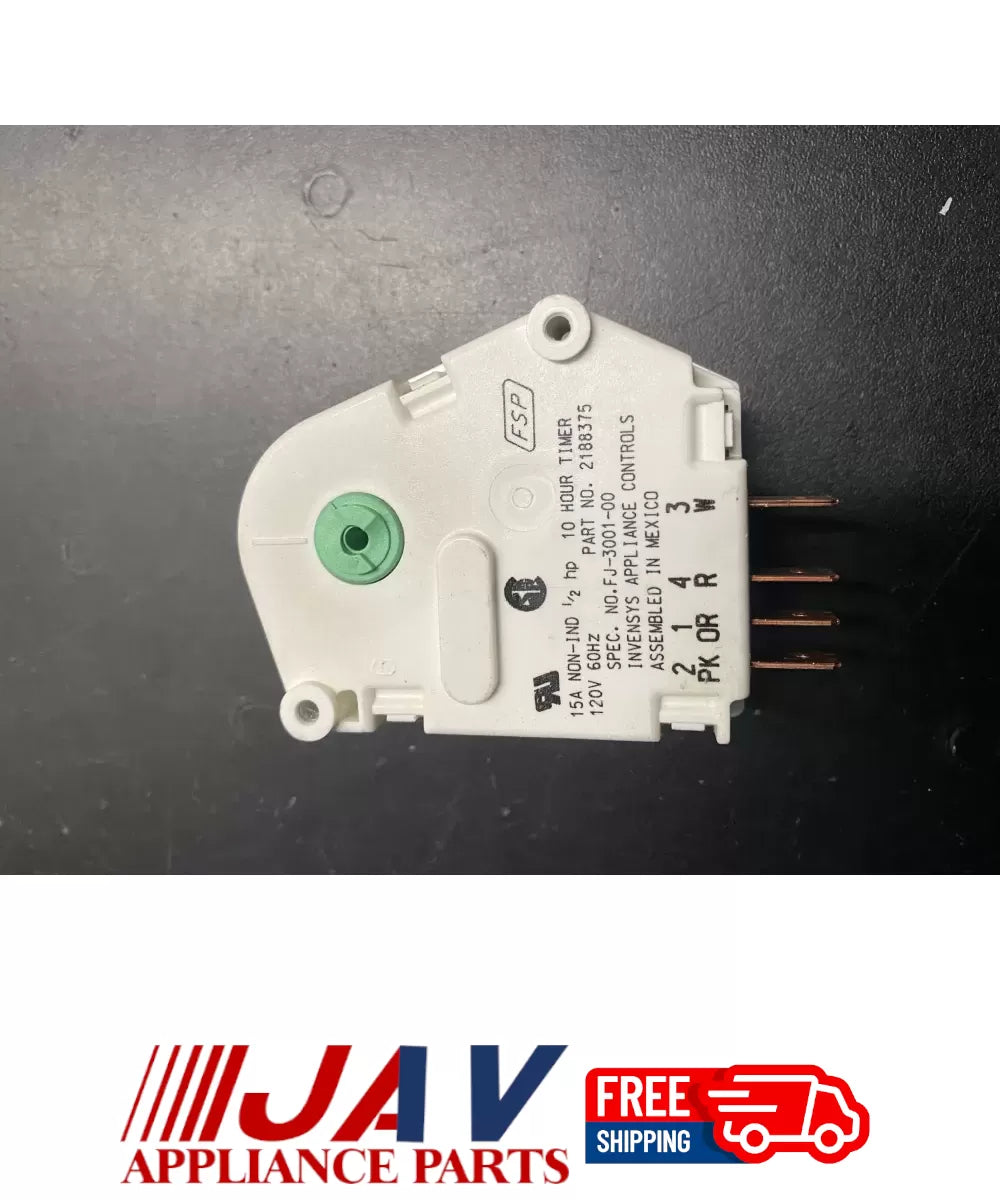 Whirlpool Kenmore W10822278 Refrigerator Defrost Timer PID# 18501