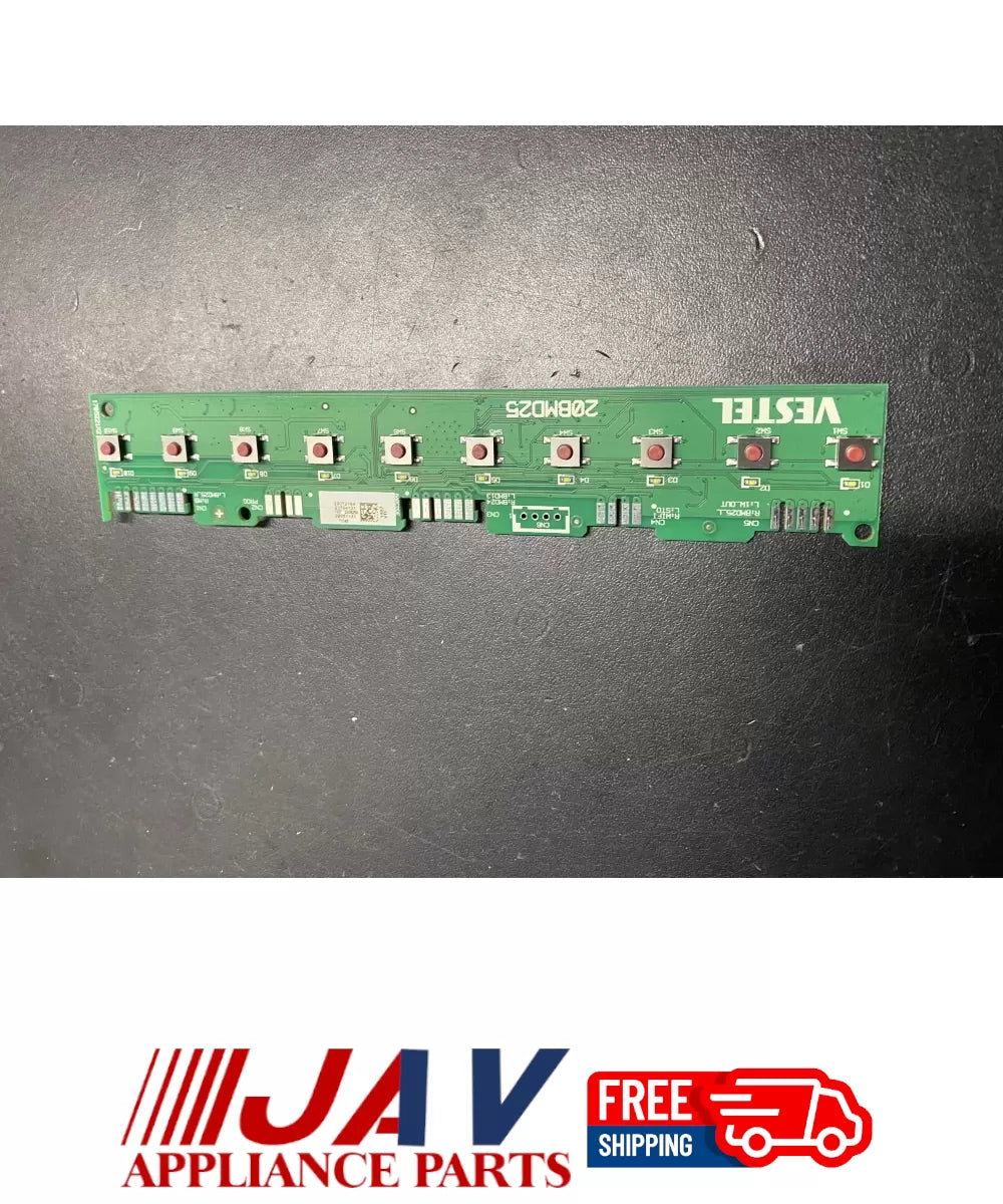 Vestel 20BMD25 Dishwasher Control Board PID# 19118