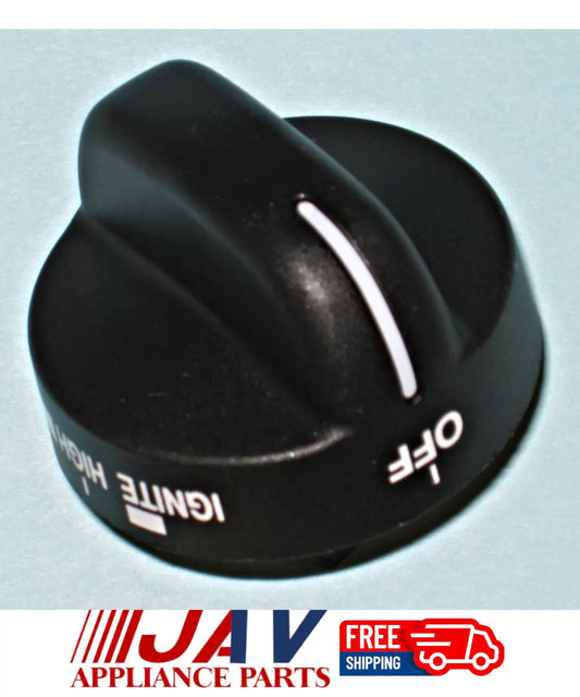 OEM Whirlpool Range Control Knob Black Inv# LR416