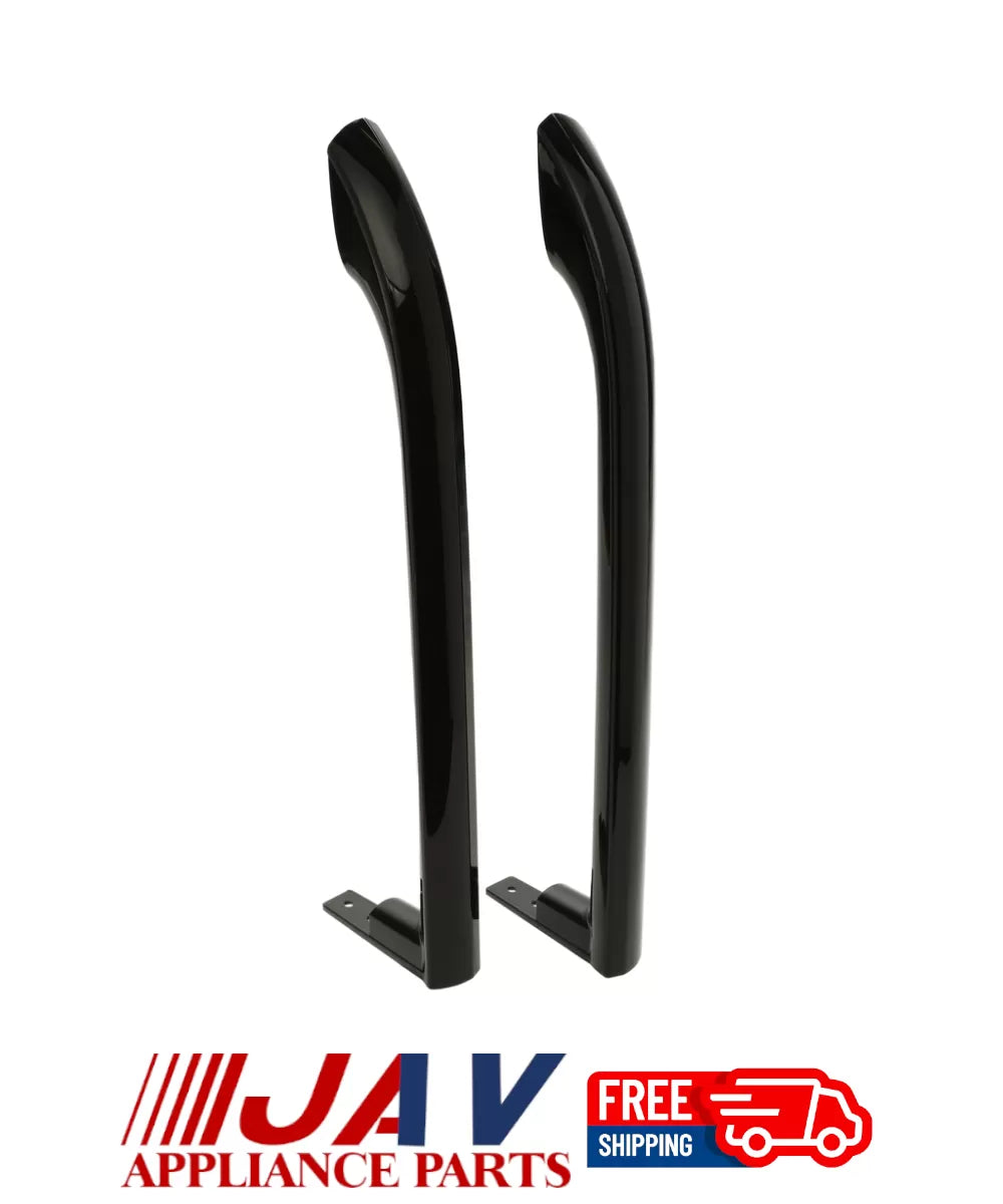 OEM Frigidaire Refrigerator Door Handle Set Black Inv# LR2524