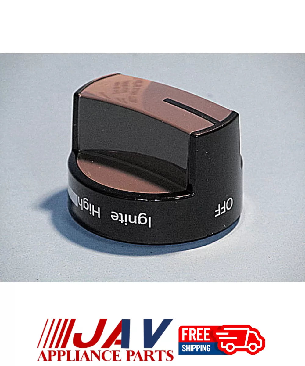 OEM Whirlpool Range Burner Control Knob Black Inv# LR128