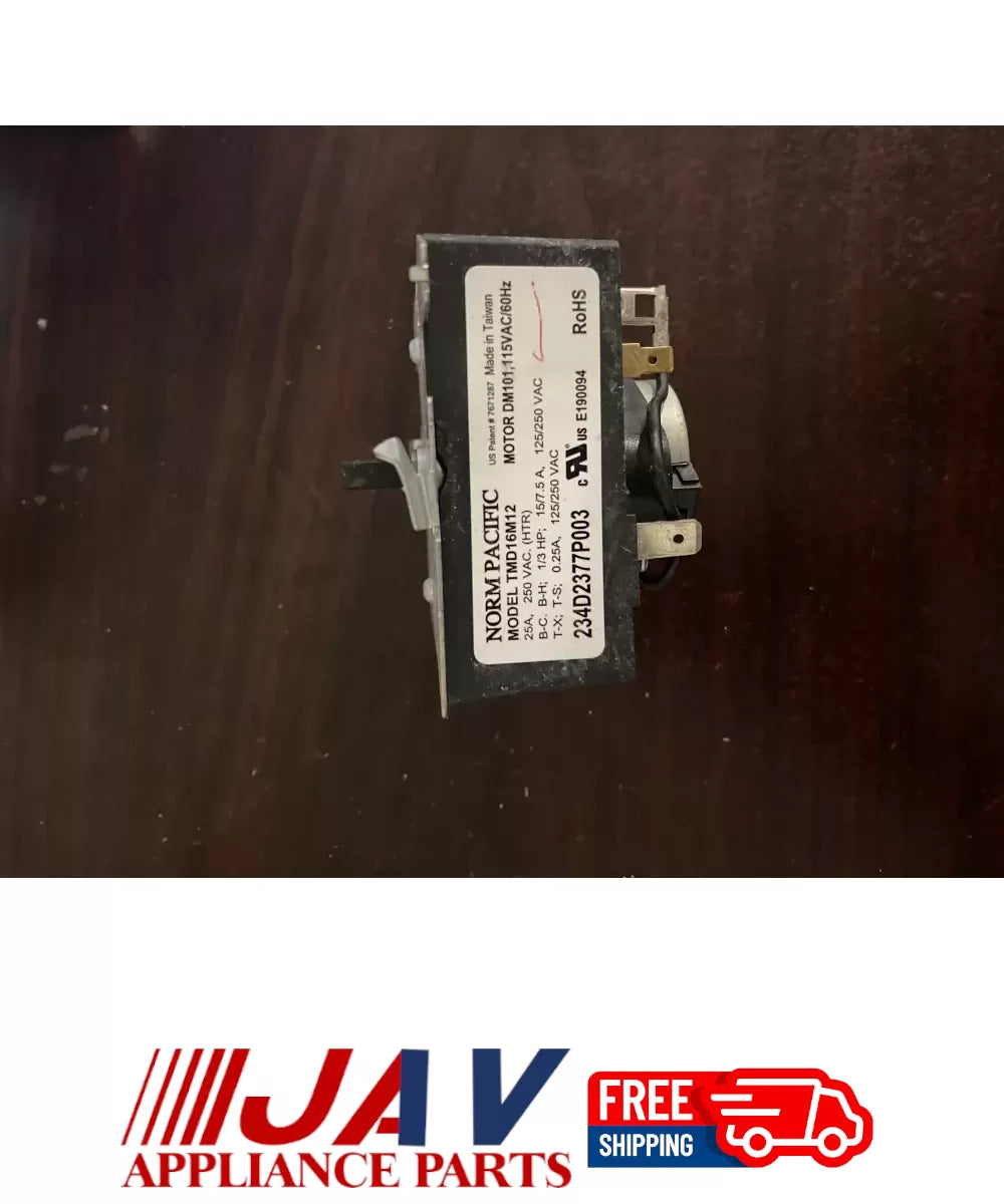 GE TMD16M12 234D2377P003 Dryer Timer PID# 32543