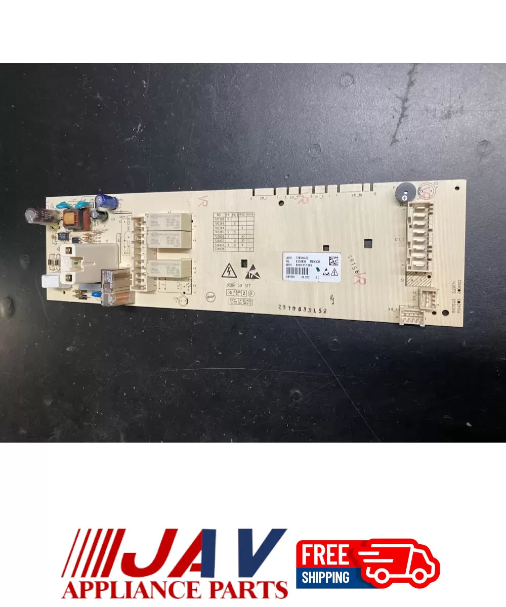 Bosch 9000312695 728546-02 Dryer Control Board PID# 22600