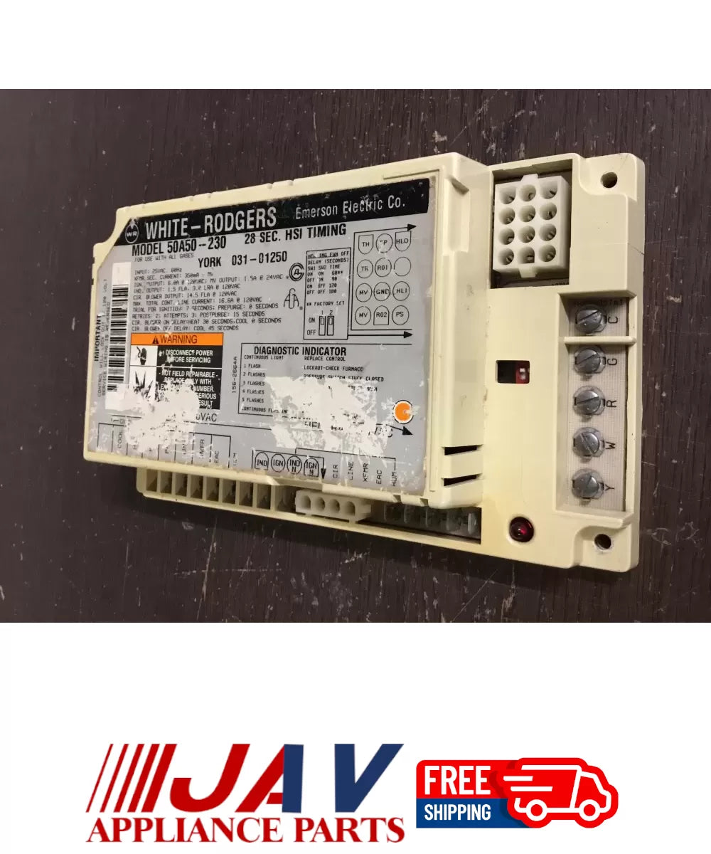 York 50A50 230 Furnace Control Board 031 01250 PID# 14602