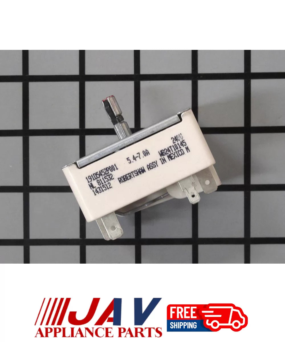 OEM GE Range Burner Switch Inv# LR4272