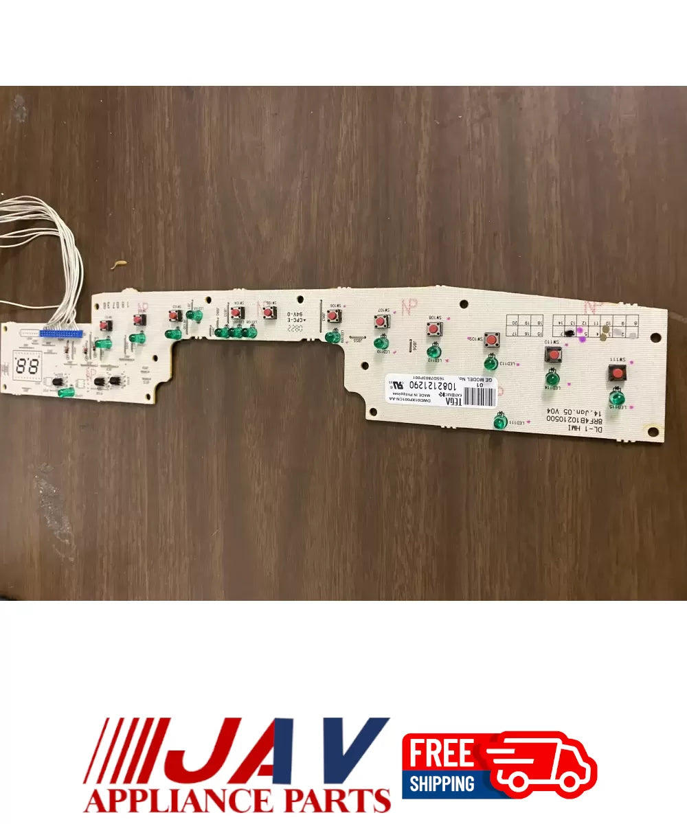 GE 165D7803P001 Dishwasher Control Board PID# 31855