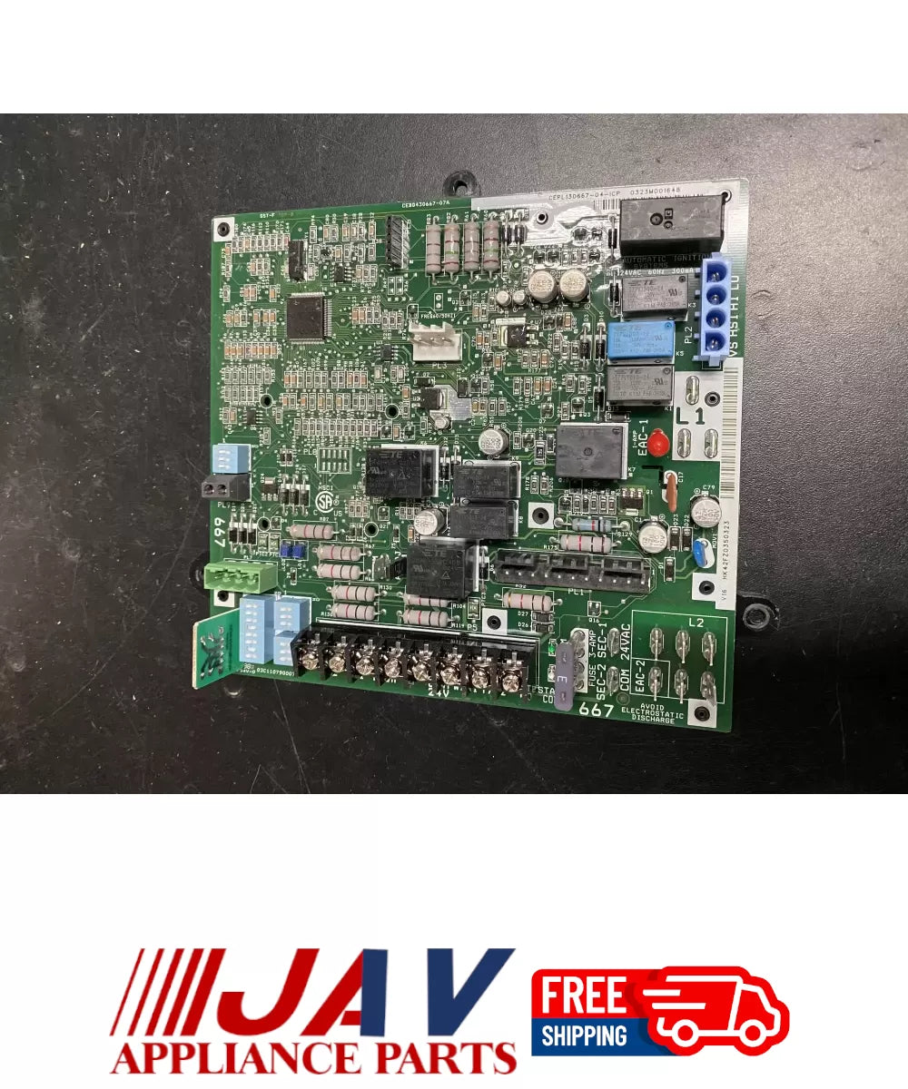 Carrier Bryant CEPL130667 04 Furnace Control Board PID# 17994