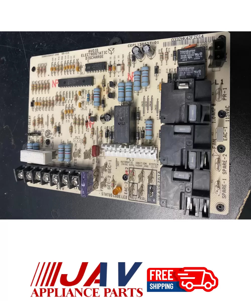 Carrier Bryant CEPL130437-01 Furnace Control Board Hk42fz014 PID# 17526