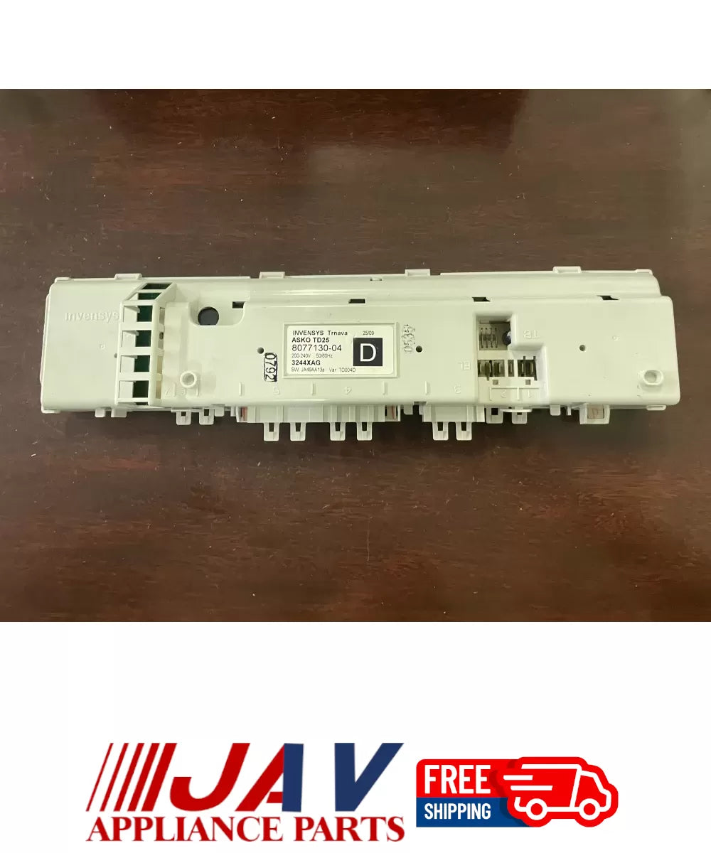 Asko 8077130 04 Dryer Control Board PID# 36641