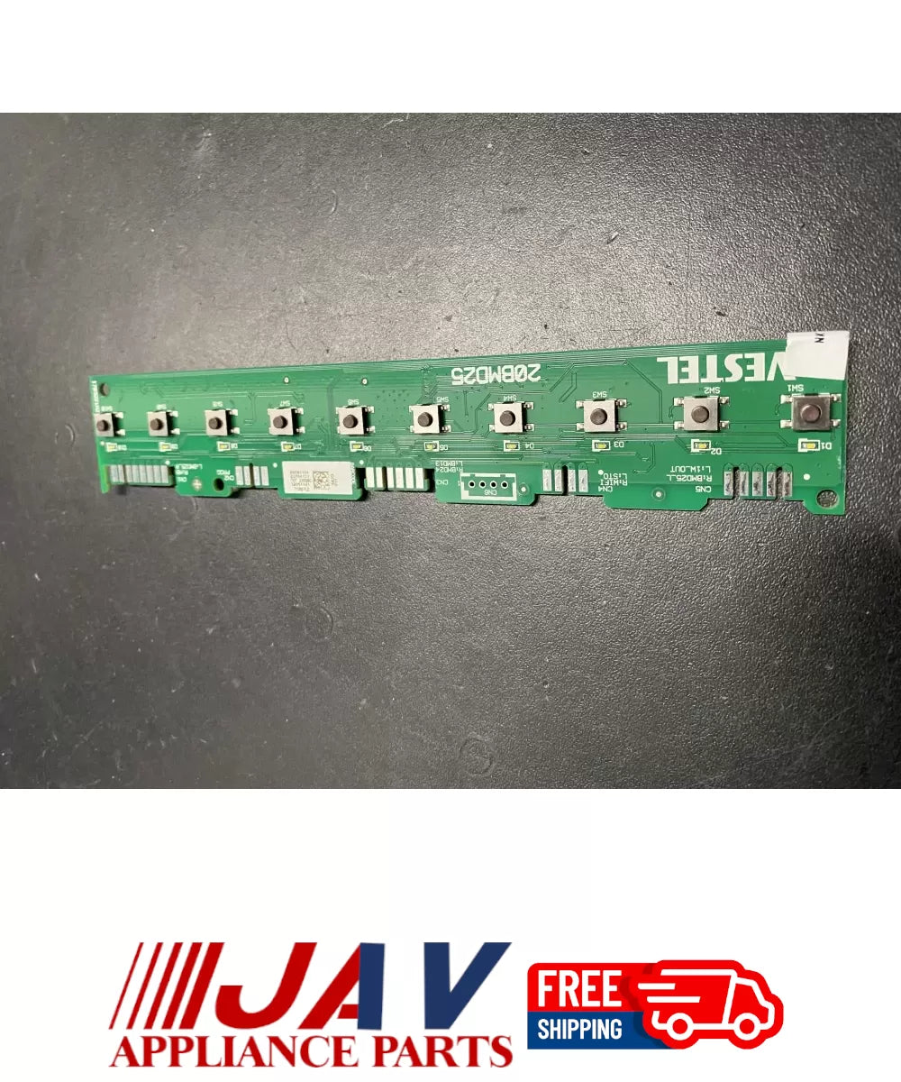 Vestel 20BMD25 Dishwasher Control Board PID# 19123