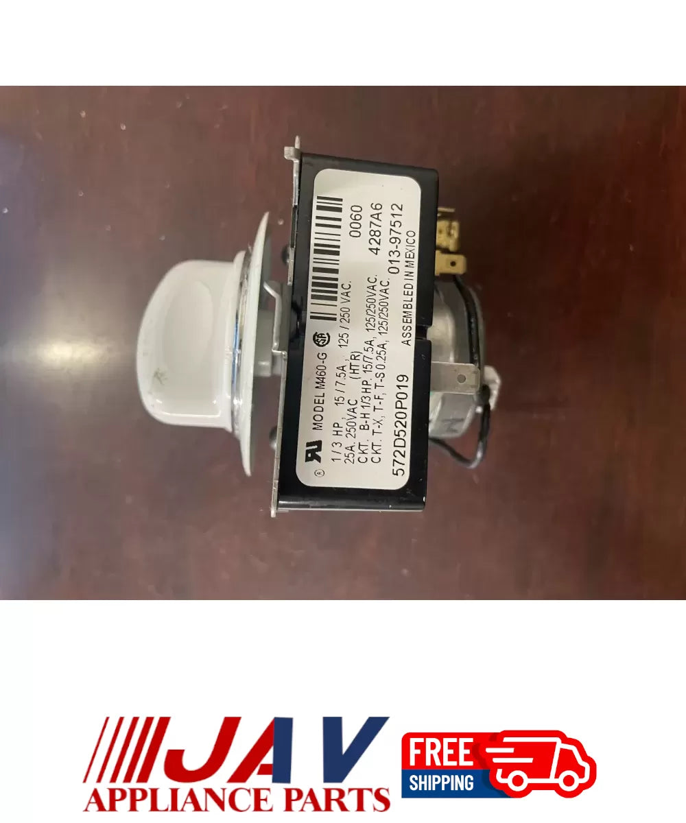 GE 572D520P019 WE4M189 Dryer Timer PID# 37680