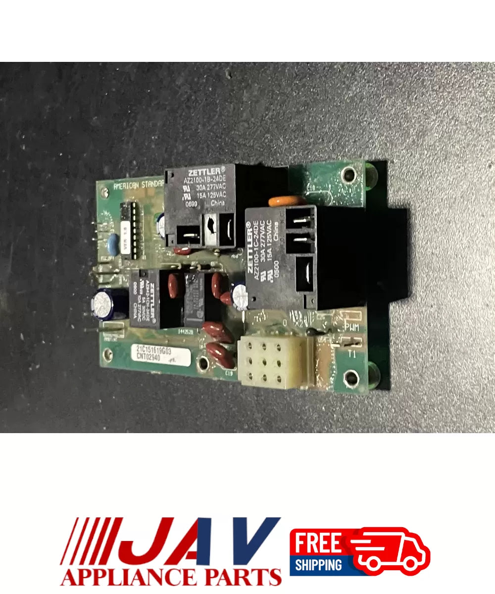 American Standard 21C151619G03 Control Board PID# 28694