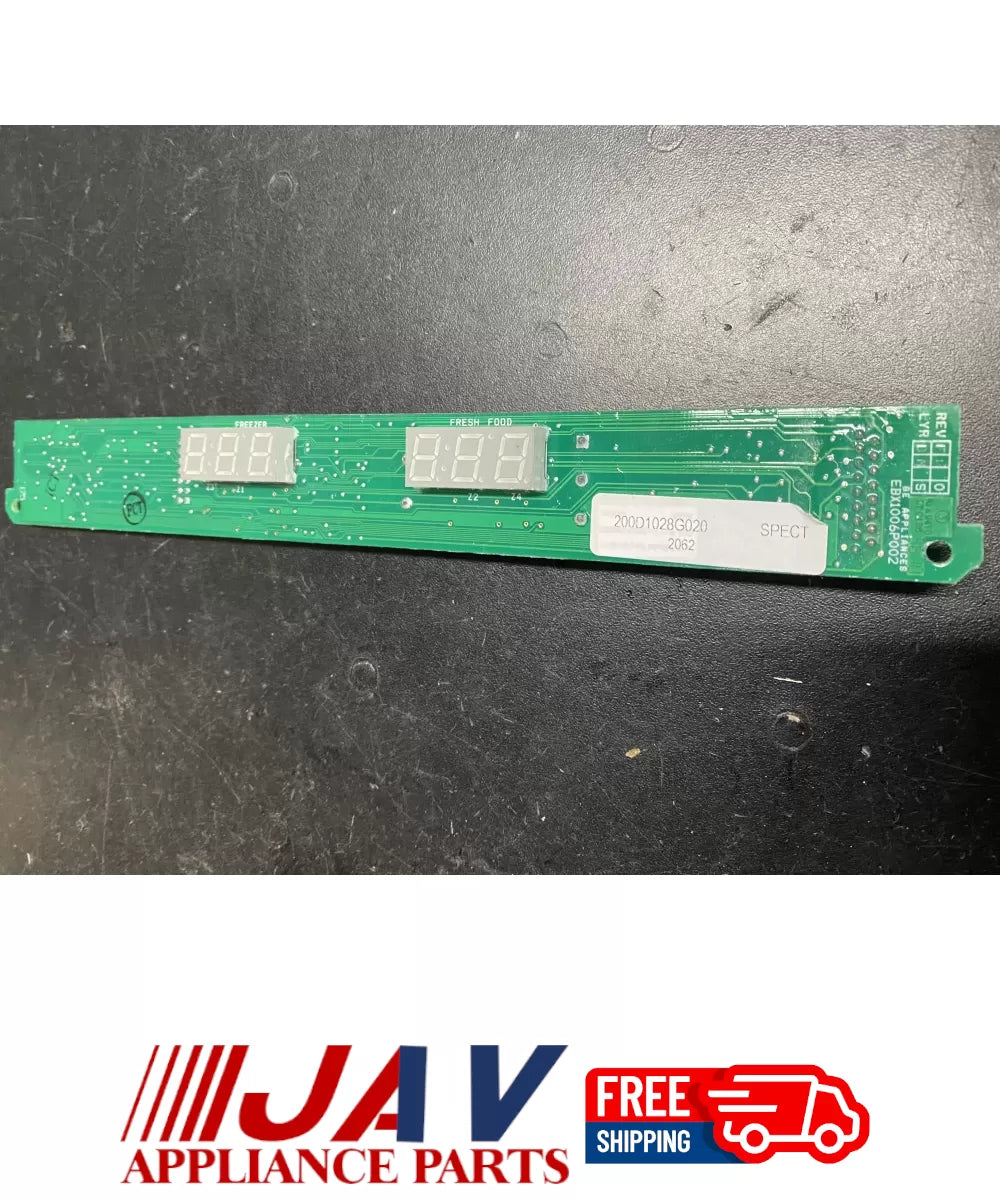 GE 200D1028G020 Refrigerator Control Board PID# 14371