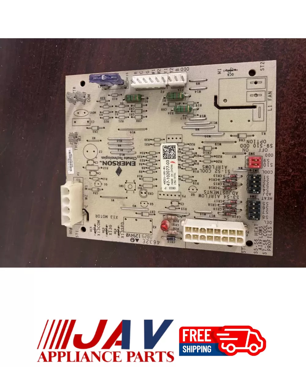 Rheem Emerson 47 102077 03 48e21 101 01 Control Board PID# 32912