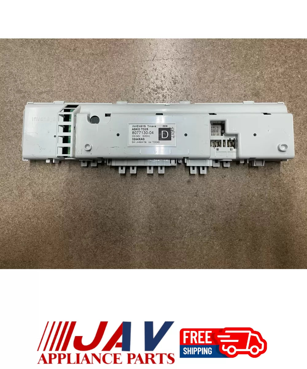 Asko 8077130 04 Dryer Control Board PID# 22897