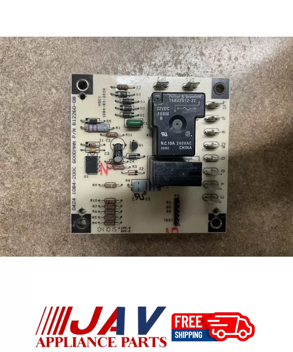 Goodman 1084 83 202A B12260 08 Control Board PID# 17527