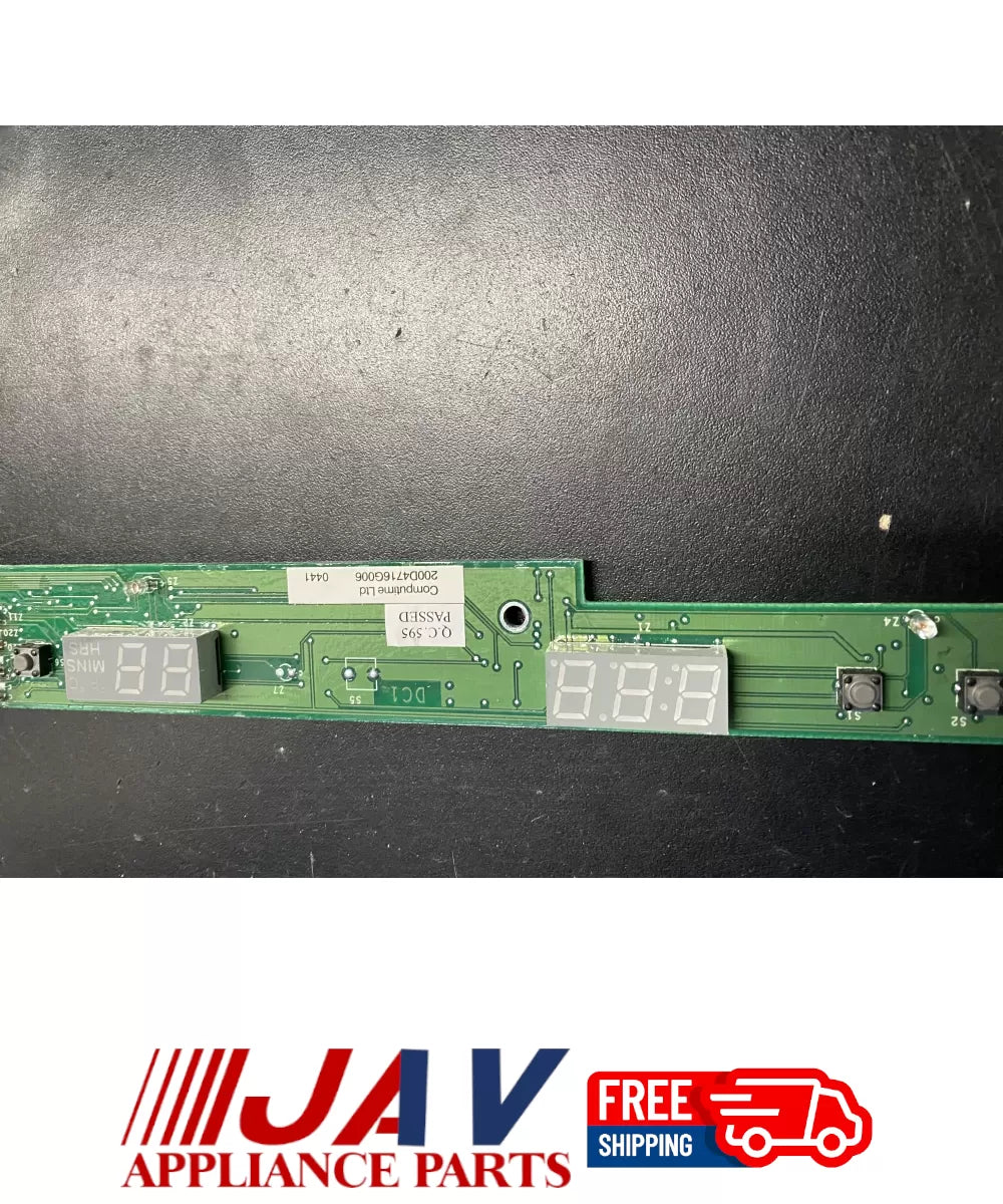 GE 200D4716G006 Refrigerator User Interface Control Board PID# 23164