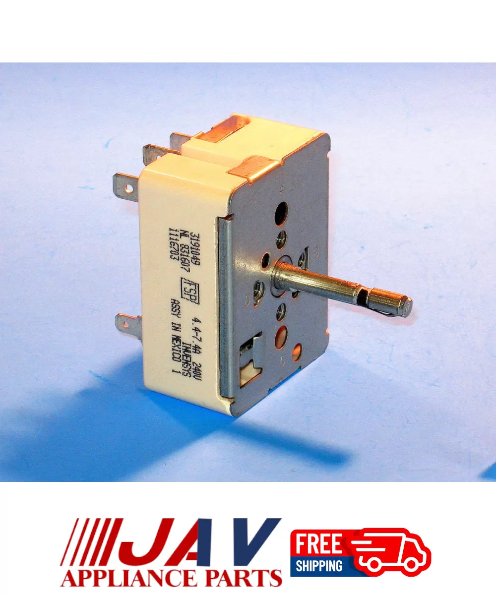 OEM Whirlpool Range Switch-inf Left Rear Right Front Inv# LR2422