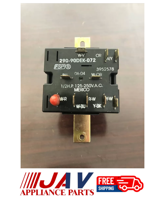  KitchenAid Washer Switch INVREF# 25